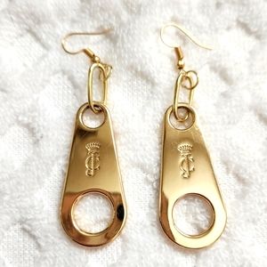 Juicy Couture Zipper Pull Earrings